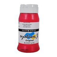 Daler Rowney 215973 500 ml No:720 Metallic Red System 3 Akrilik Boya