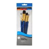 Daler Rowney 216910500 Natural Camel Hair 5'li Fırça Seti