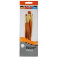 Daler Rowney 402 Simply Gold Taklon Synthetic 4'lü Fırça Seti