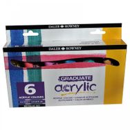 Daler Rowney 5681437 6x75 ml Graduate Akrilik Boya Seti