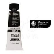 Daler Rowney 716 Metallic Black Seri B Cryla Artist 75 ml Akrilik Boya