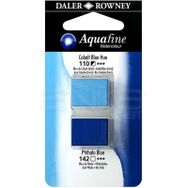 Daler Rowney Aquafine 2'li Cobalt Blue-Phthalo Blue Sulu Boya Tablet