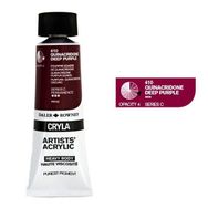 Daler Rowney Cryla Artist 410 Quinacridone Deep Purple Seri C 75ml Akrilik Boya