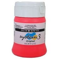 Daler Rowney Fluorescent Red 544 500 ml System 3 Akrilik Boya