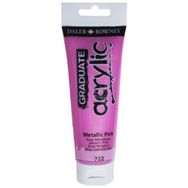 Daler Rowney Graduate 722 Metallic Pink 120 ml Akrilik Boya