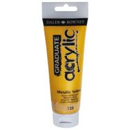 Daler Rowney Graduate 723 Metallic Yellow 120 ml Akrilik Boya