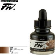 Daler Rowney Sepia 251 Fw Acrylic Artist Ink 29.5 ml Cam Şişe