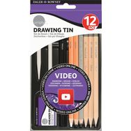 Daler Rowney Simply Drawing Tin 12'li Set