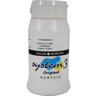Daler Rowney System3 500 ml Titanium White 9 Akrilik Boya
