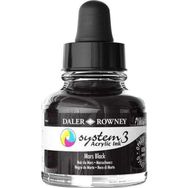 Daler Rowney System3 Sıvı 29.5 ml Mars Black 36 Akrilik Mürekkep Boya