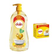 Dalin Klasik 900 ml Bebek Şampuanı + Hassas Ciltler için 3 Adet Bebek Sabunu