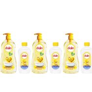 Dalin Rahat ve Mutlu Klasik 3 Adet 700 ml Pompalı Bebek Şampuanı ve 100 ml Bebek Yağı