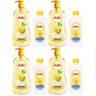 Dalin Rahat ve Mutlu Klasik 4 Adet 700 ml Pompalı Bebek Şampuanı ve 100 ml Bebek Yağı