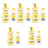 Dalin Rahat ve Mutlu Klasik 5 Adet 700 ml Pompalı Bebek Şampuanı ve 100 ml Bebek Yağı