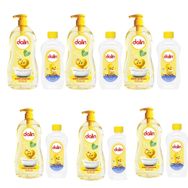 Dalin Rahat ve Mutlu Klasik 6 Adet 700 ml Pompalı Bebek Şampuanı ve 100 ml Bebek Yağı