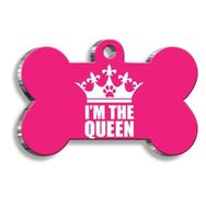 Dalis m Im The Queen Pembe Kemik Kedi Köpek Künyesi