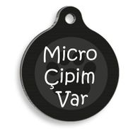 Dalis Mikro Çipim Var Yuvarlak 3,8 cm Kedi Ve Köpek Künyesi