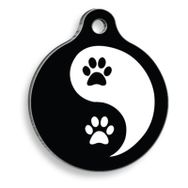 Dalis Yin Yang 3,8 Cm Patiler Yuvarlak Kedi ve Köpek Künyesi
