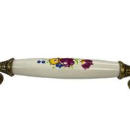 Damla Klasik Silindir Antik Sarı 128 mm Kulp