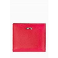 Damy 906 Kırmızı Hakiki Deri RFID Korumalı Kadın Mini Cüzdan