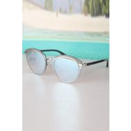 Daniel Klein DK4258P-3 Buz Mavi Gümüş Aynalı Yuvarlak Oval Kadın Güneş Gözlüğü