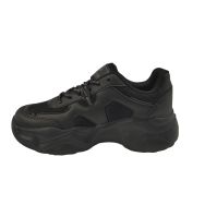 Darkstep 143Z Ortopedik Triko Hafif Taban Günlük Siyah Kadın Sneaker Spor Ayakkabı