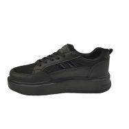 Darkstep 151Z Ortopedik Triko Hafif Taban Günlük Siyah Kadın Sneaker Spor Ayakkabı