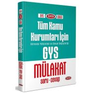 Data Yayınları - 2023 Tüm Kamu Kurumları GYS Mülakat Soru Cevap