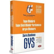 Data Yayınları GYS Tapu Müdürü Tapu Sicil Müdür Yardımcısı Arşiv Memuru Soru Bankası