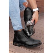 Daxtors D0401 Siyah Taban Dahil Komple Kürklü Kışlık Erkek Bot