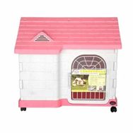 DaYang 63x46x58 cm Pembe Beyaz Kedi ve Köpek Kafesi