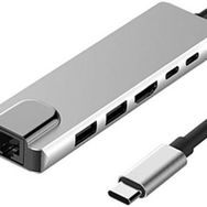 Daytona Fix FC04 6 in 1 Type C to PD Hdmi Usb RJ45 Adaptör