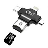 Daytona Hc05 Type-C Lightning Usb-A Micro Sd Tf Siyah Kart Okuyucu Hub
