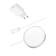 Daytona iPhone 11-12-13-14 Pro Promax Uyumlu Kablosuz Wireless Şarj ve 20 W Adaptör Seti