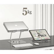 Daytona ZR104 Alüminyum Katlanabilir 360 Derece Dönen Gümüş Laptop Macbook Standı