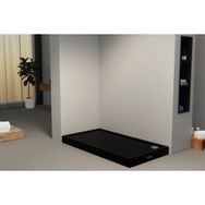 Db Banyo 86900101851050.S Dikdörtgen Monoblok 80x120x11 cm Siyah Duş Teknesi