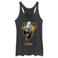DC COMİCS Black Adam Bolt Headshot Black Heather Kadın Atlet