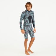 Decathlon 900 2.5 mm Neopren Kamuflaj Desenli Erkek Uzun Kollu Shorty