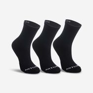 Decathlon Artengo RS 100 Yüksek Konç 3 Çift Siyah Unisex Tenis Çorabı