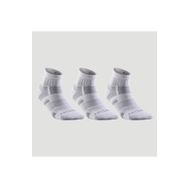 Decathlon Artengo RS560 Orta Boy Konçlu Unisex 3 Çift Beyaz Gri Tenis Çorabı