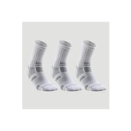 Decathlon Artengo RS560 Uzun Konçlu Unisex 3 Çift Beyaz Gri Tenis Çorabı