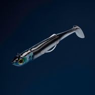Decathlon Caperlan 18 gr Siyah Gümüş Beyaz Ancho 90 Deniz Balıkçılığı Silikon Sahte Yem