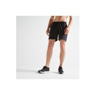 Decathlon Domyos 100 Fitness Kardiyo Erkek Siyah Spor Şortu