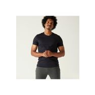 Decathlon Domyos 100 Regular Fitness Hafif Antrenman Erkek Siyah Spor Tişörtü