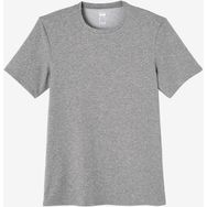 Decathlon Domyos 500 Slim Fitness Hafif Antrenman Yosun Gri Erkek Spor T-shirt
