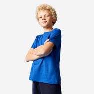 Decathlon Domyos Çocuk Mavi Pamuklu Spor T-shirt