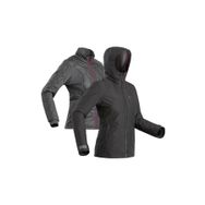 Decathlon Forclaz Travel 500 Siyah Kadın 8°C 3'ü 1 Arada Outdoor Trekking Yağmurluğu