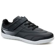 Decathlon Kipsta 100 Siyah Gri Çocuk Salon Futbolu Ayakkabısı