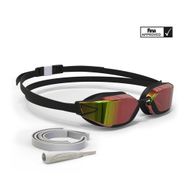 Decathlon Nabaiji Yüzücü Gözlüğü - Siyah / Kırmızı / Aynalı Camlar - B-Fast 900
