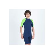 Decathlon Olaian Yulex 100 1.5 mm Mavi Yeşil Çocuk Sörf Shorty